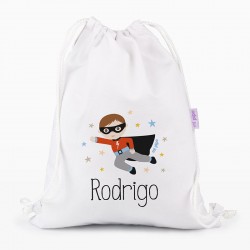 Personalizzato Superhero Canvas Medium Petate, colore da... 2