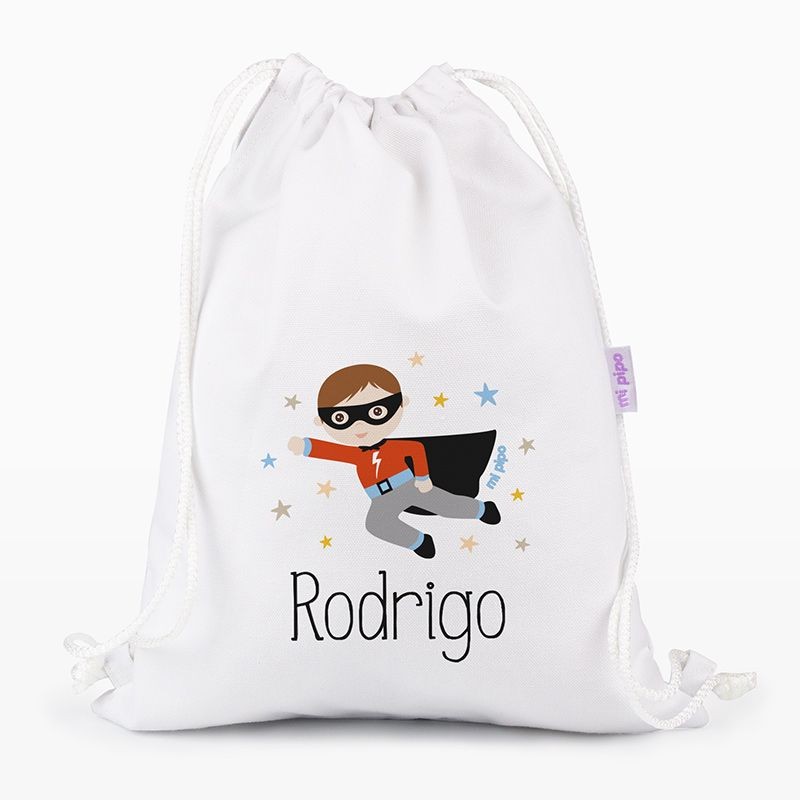 Personalizzato Superhero Canvas Medium Petate, colore da scegliere