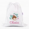 Petate Medium Lona Hada personalizado BLANCO