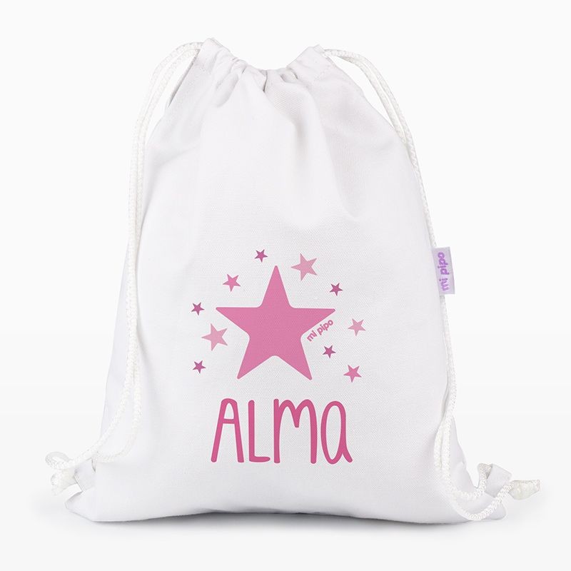 Personalizzato Pink Star Canvas Medium Petate, colore da scegliere