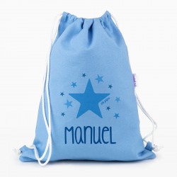 Petate Medium Lona Estrella Azul personalizado AZUL