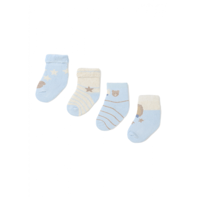 Set 4 Des chaussettes bébé MAYORAL Couleur du ciel