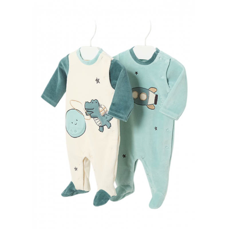 Pijamas bébé en velours MAYORAL Couleur glaciaire