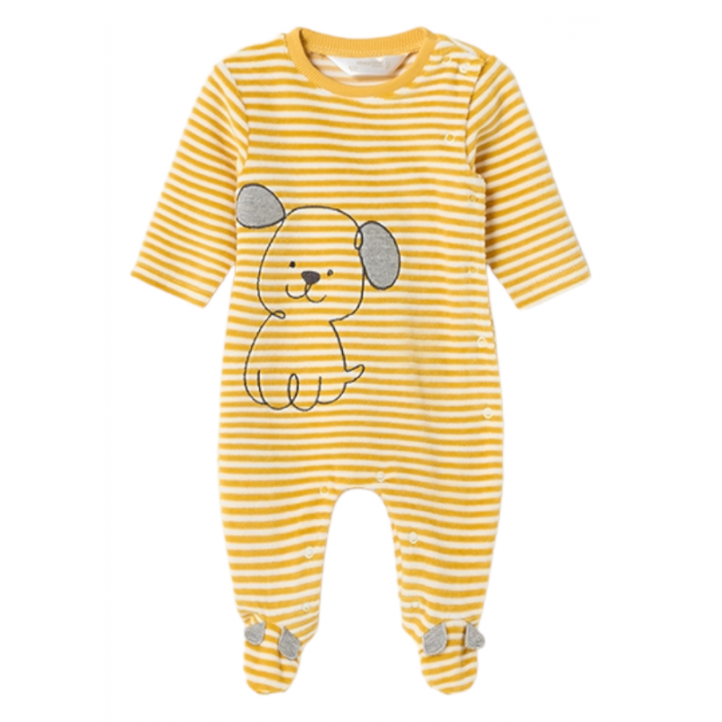 Pijama en velours bébé MAYORAL Couleur Honey