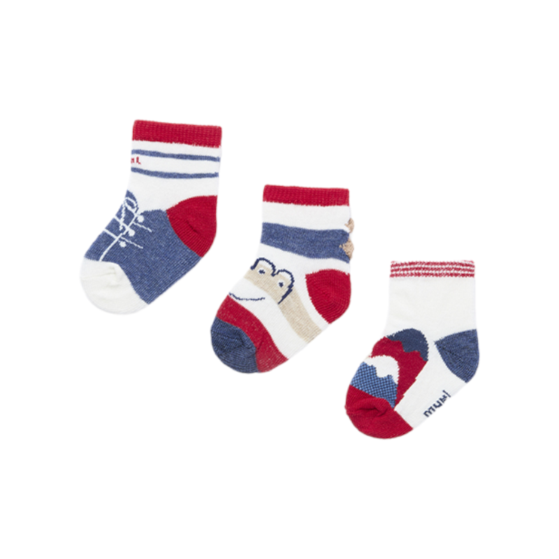 Set 3 Baby Socken MAYORAL Farbe Granat