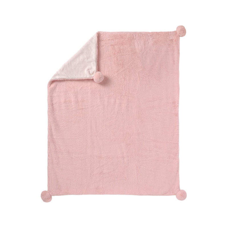 Couverture Pom Pom bébé MAYORAL Couleur rose