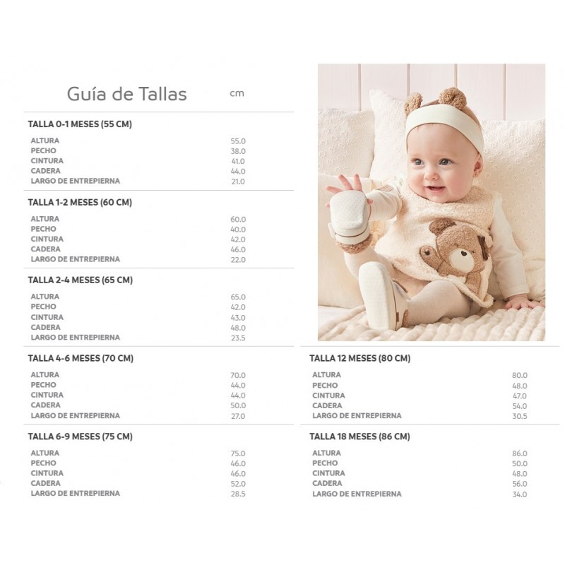 Polaina peto rosa bebé – Minis Baby&Kids