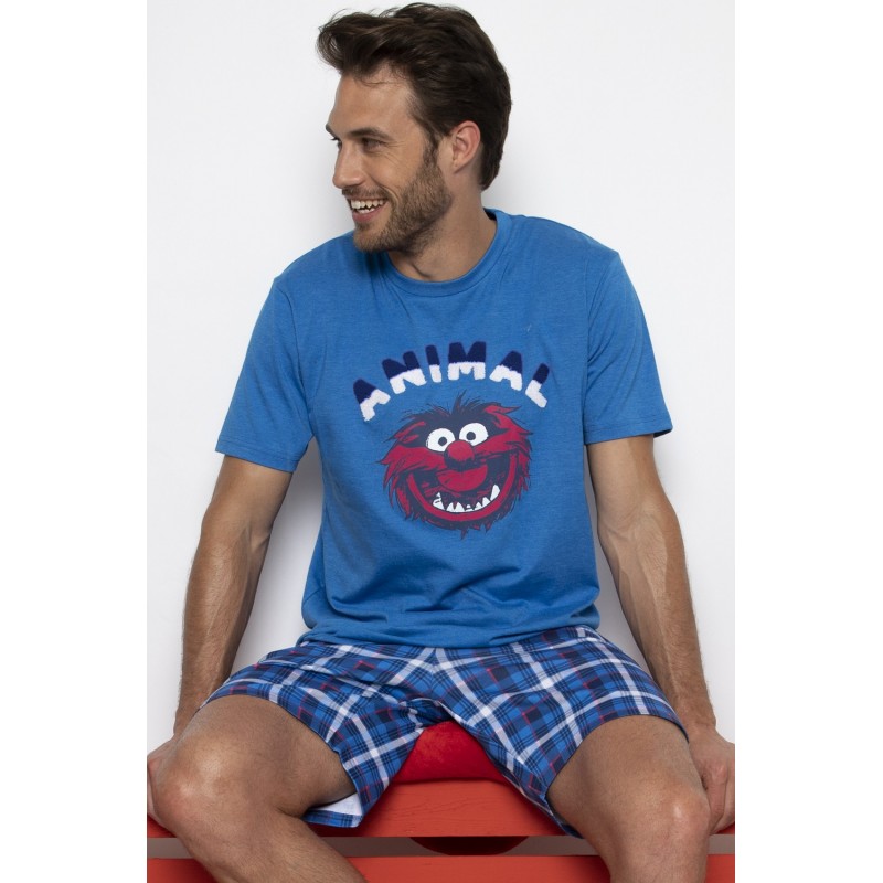 Pejama Hommes Été Disney ANIMAL BANG Couleur Bleu