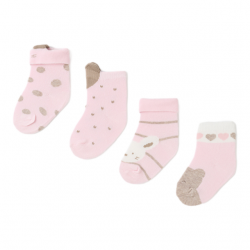 Set 4 Paires de chaussettes bébé MAYORAL Couleur rose 2
