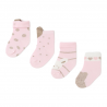 Set 4 Pares Calcetines Bebé MAYORAL Color Rosa