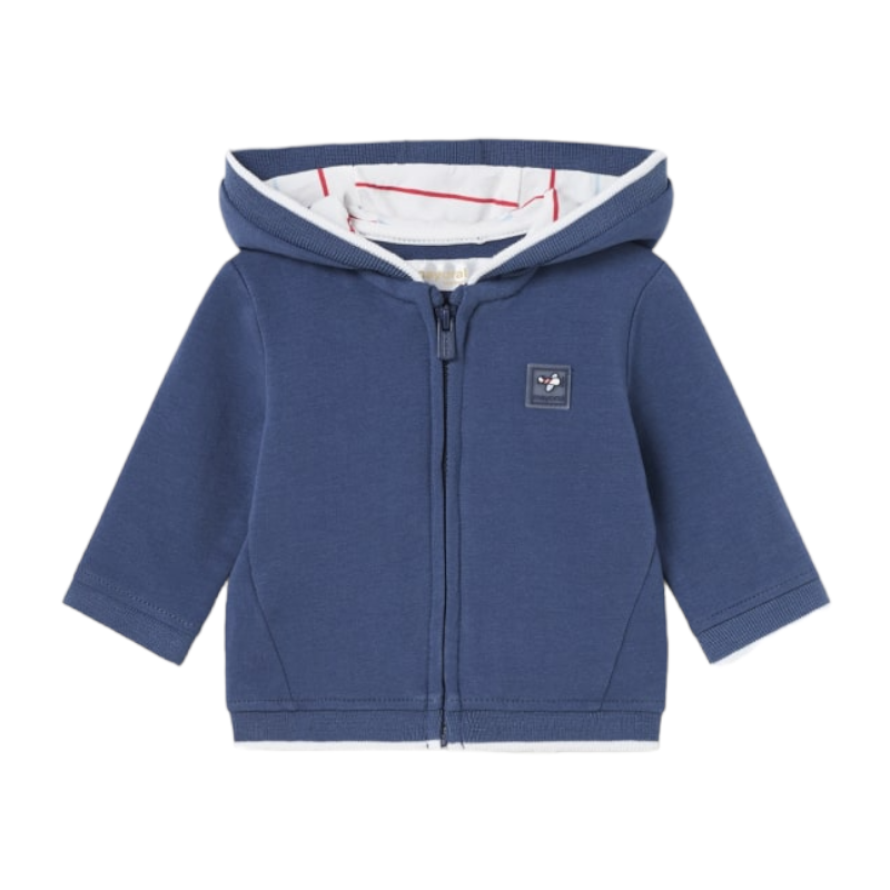 Soudeuse à capuche MAYORAL pour bébé couleur indigo