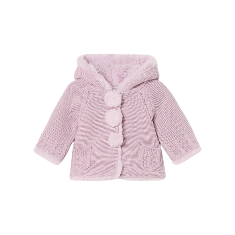 Rebecon pompon Baby MAYORAL Mauve Farbe