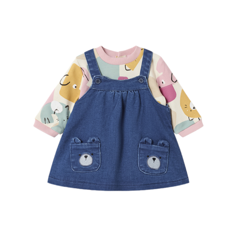 Pichi ensemble Denim bébé MAYORAL Couleur texane