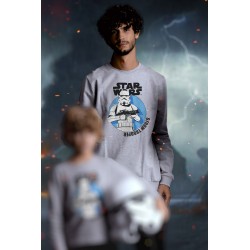 STAR WARS Winter-Herrenpyjama Grau