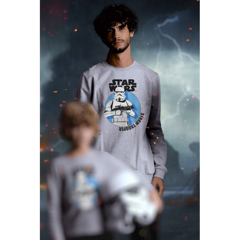 STAR WARS Winter-Herrenpyjama Grau