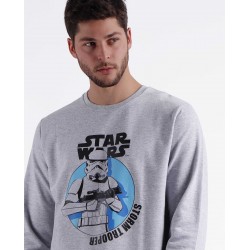Pyjama Homme Hiver STAR WARS Gris 2