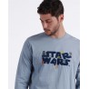 Pijama Hombre Invierno STAR WARS Aqua