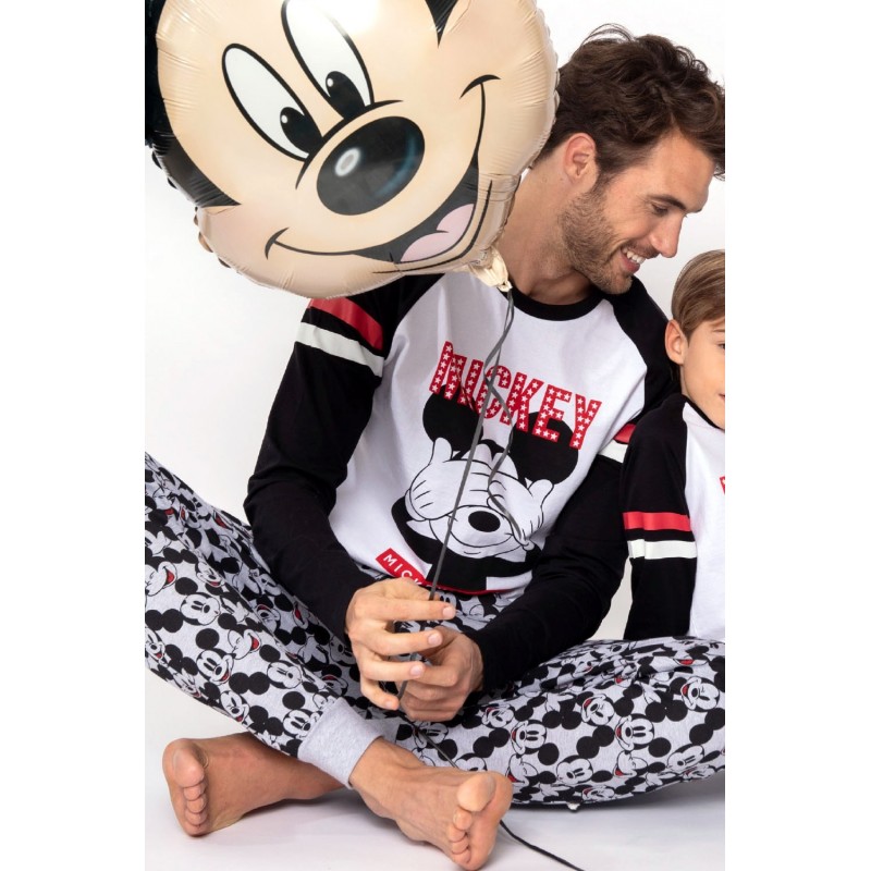Pijama Hombre Invierno DISNEY Mickey Mouse Color BLANCO