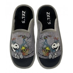 Chaussures maison pour femmes Snoopy Grise