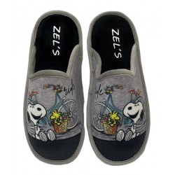 Zapatillas de Casa para mujer Snoopy Gris