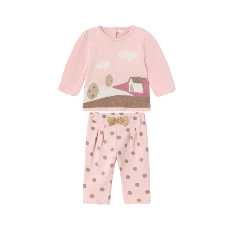 Set maglione e pantaloni bambino MAYORAL Rosa