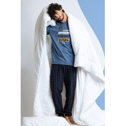 MR Wonderful Pyjama d'hiver pour homme Bleu 2