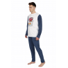 Pijama DISNEY Hombre Invierno Animal Bang Color Gris