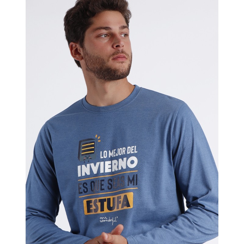 Pejama uomini inverno MR meraviglioso blu