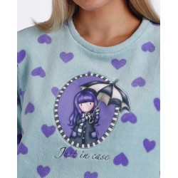 Pijama Frauen Winter Coralina Gorjuss Paraguas 2