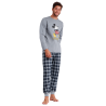 Pijama Hombre Invierno MICKEY MOUSE Gris