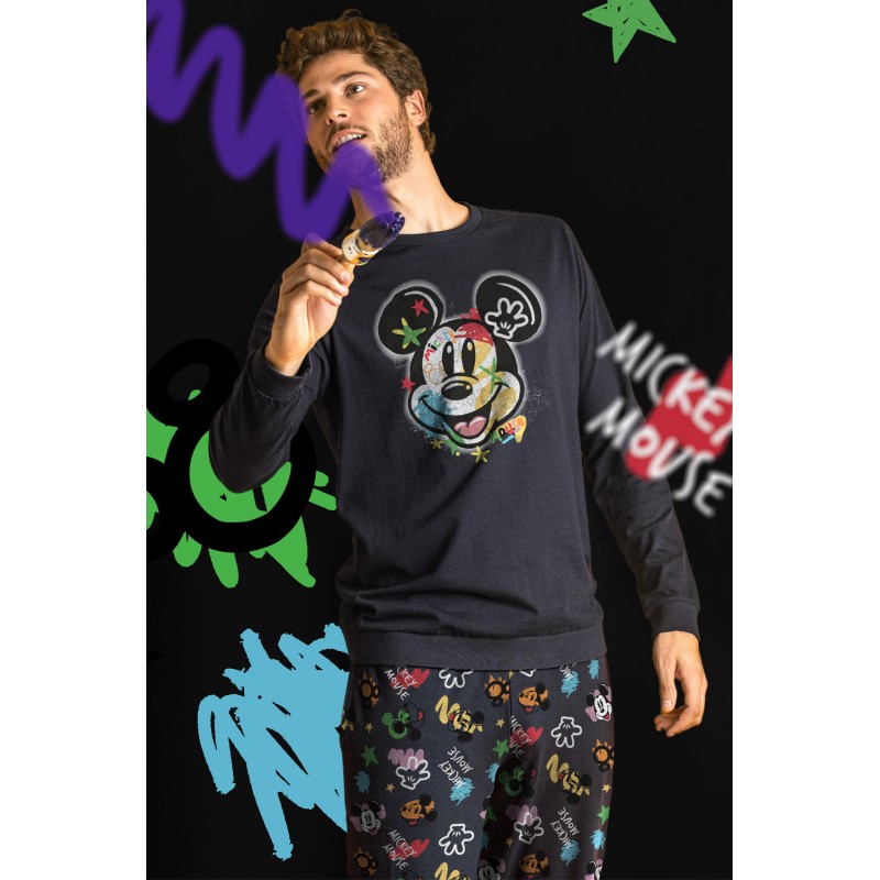 Pyjamas d'hiver pour hommes MICKEY MOUSE Graffiti