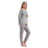 Pijama Mujer Invierno Felpa MICKEY y MINNIE Gris