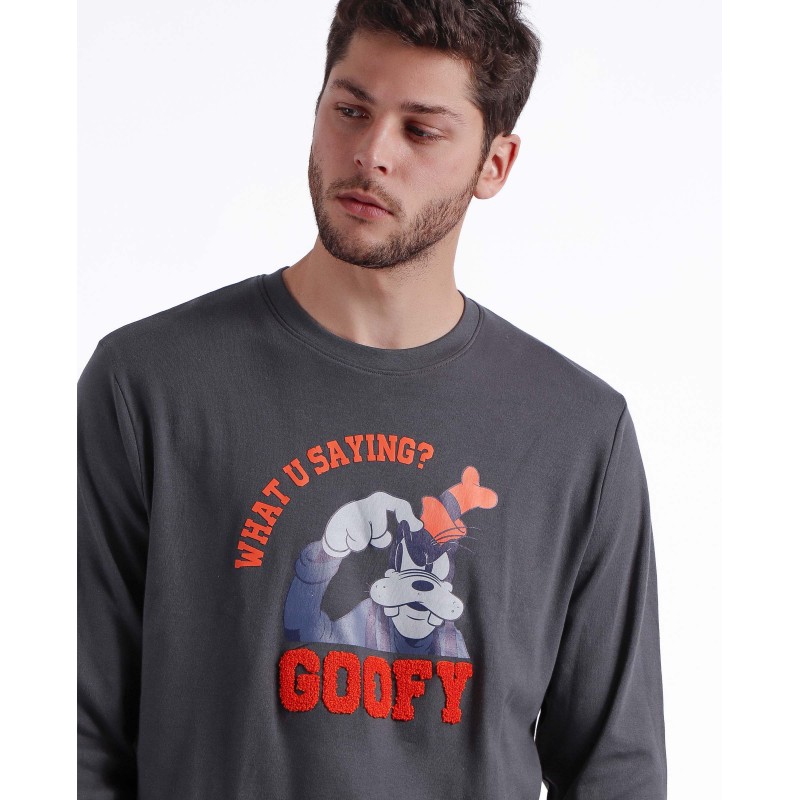 Pijama Hombre Manga larga GOOFY Caqui