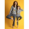 Pijama Mujer Invierno  MICKEY y MINNIE Disney Gris