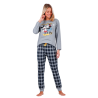 Pijama Mujer Invierno  MICKEY y MINNIE Disney Gris