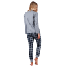 Pijama Mujer Invierno  MICKEY y MINNIE Disney Gris