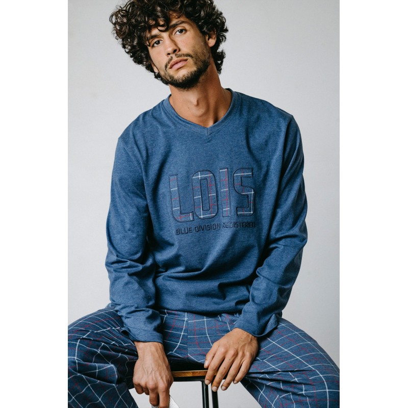 Pijama Men Winter LOIS Division bleue