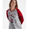 Pijama Mujer Invierno Afelpado MINNIE MOUSE Rojo