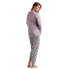 Pijama Mujer Invierno DAISY DONALD Malva