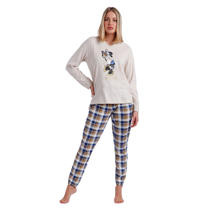 Pijama Mujer Invierno MINNIE MOUSE Beige