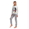 Pijama Mujer Invierno Afelpado MICKEY y MINNIE Crudo