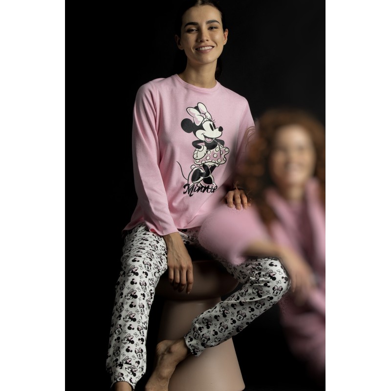 Pijama Mujer Invierno MINNIE MOUSE Color Rosa