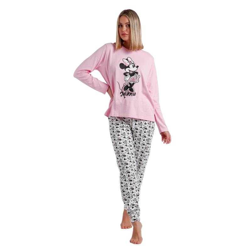 Pijama Mujer Invierno MINNIE MOUSE Color Rosa