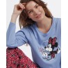 Pijama Mujer Invierno MINNIE MOUSE Pétalos Color Azul