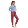 Pijama Mujer Invierno MINNIE MOUSE Pétalos Color Azul