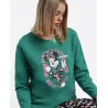 Pijama Mujer Invierno Afelpado MINNIE MOUSE Color Verde