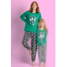 Pijama Mujer Invierno Afelpado MINNIE MOUSE Color Verde