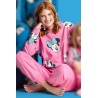 Pijama Mujer Invierno Afelpado Caras MINNIE MOUSE Rosa