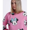 Pijama Mujer Invierno Afelpado Caras MINNIE MOUSE Rosa