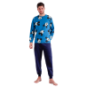 Pijama Hombre Invierno Afelpado MICKEY MOUSE Azul